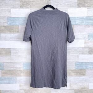 UNIVERSAL THREAD Mock Neck Raglan Sleeve Shift Dress Gray Womens XS